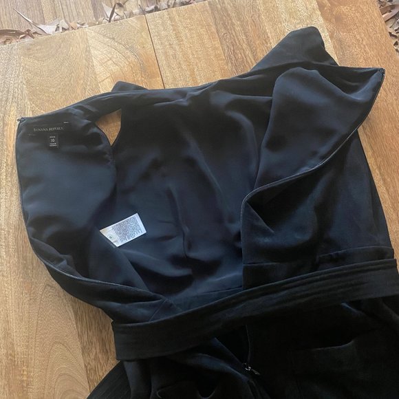 Banana Republic Vegan Faux Suede Wide-Let Jumpsuit 10p - Picture 5 of 11